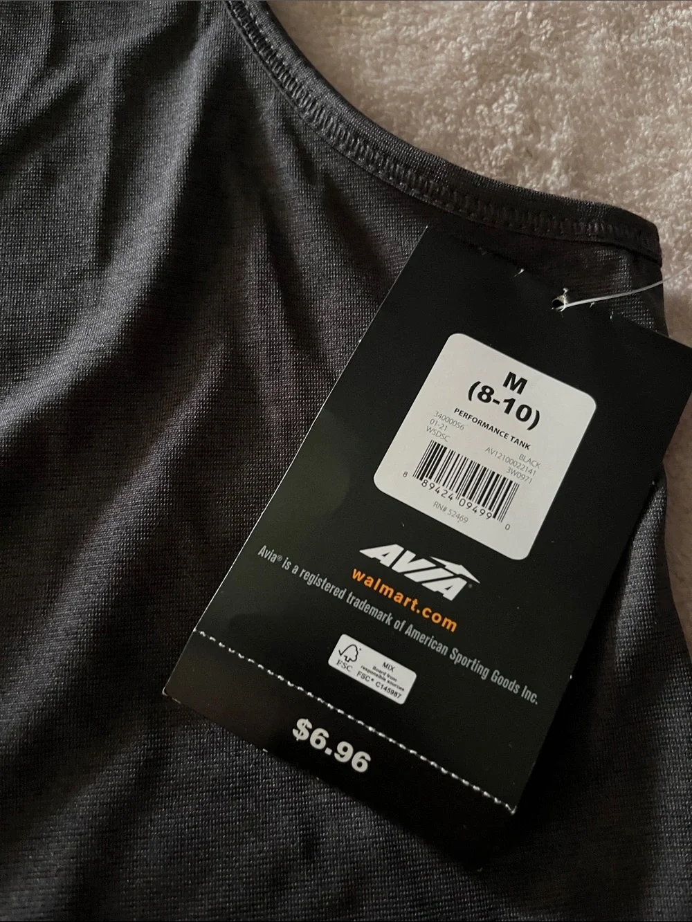 Avia Black Women’s Athletic Tank Top - Picture 3 of 5